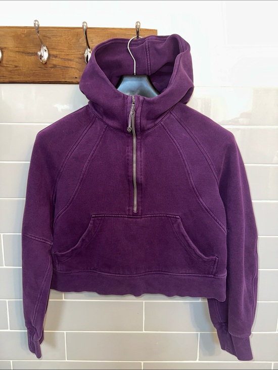 lululemon athletica Tops - Lululemon Scuba Oversized Half Zip Cropped Hoodie